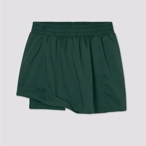 Girlfriend Collective Birdie Woven Skort in Moss